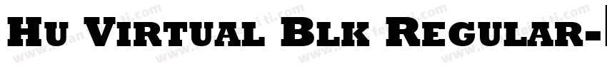 Hu Virtual Blk Regular字体转换